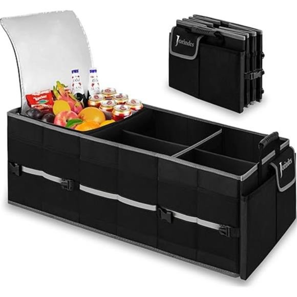 Trunk Organizer With Built-In Insulated Leak Proof Cooler Bag,Collapsible Cargo - Picture 7 of 7
